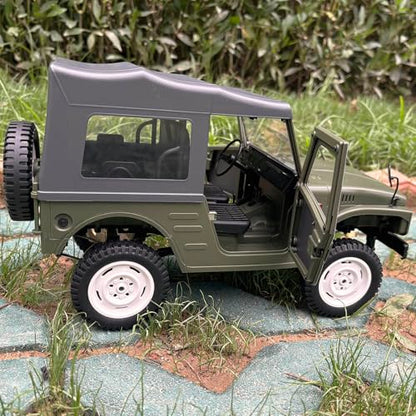WPLDEWAN WPL C84 RC Rock Crawler RC Truck 4x4 Jimny 1/10 Scale RTR | Remote Control Truck Off Road All Terrain Hobby Car 370 Motor Full Proportional Leaf Spring Chassis