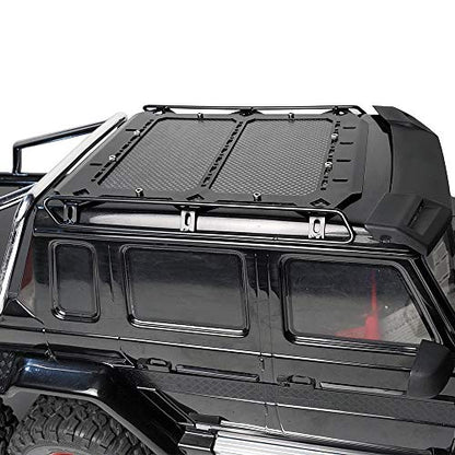 RCLions Metal Roof Rack with Carbon Fiber Panel Upgrades Parts for TRX6 G63 TRX4 G500 1/10 RC Crawler Car Body Accessories