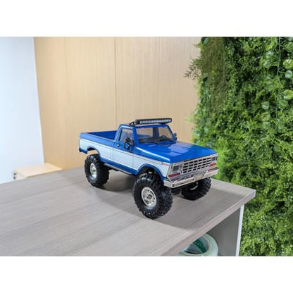 1/16 RC Crawler Pickup Truck, 2.4G Full-Proportional HB-R1610 RC Rock Crawler Pickup with Lights, 4WD 10KM/H Remote Control Crawler Truck for Adults, Collectible Gift - color: Blue