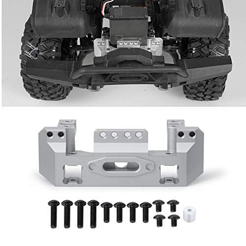 CNC Aluminum Front Bumper Mount Servo Winch Mount Bracket Stand Compatible with Traxxas TRX4 TRX-4 1/10 RC Crawler Car Upgrade Parts