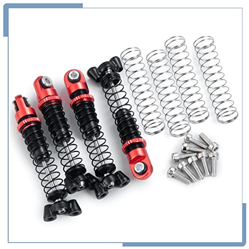 4PCS RC Aluminum Alloy Shocks Absorber Dampers | For Kyosho Mini Z 4x4 1/18 Scale Jimny 1/24 Scale Wrangler