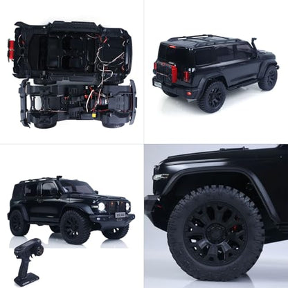 TOUCAN RC HOBBY 1/8 Tank300 Competitive Edition RC Rock Crawler 4WD 2WD Electric Car Remote Control Off Road Vehicle Axle Lock for Adult - color: Black