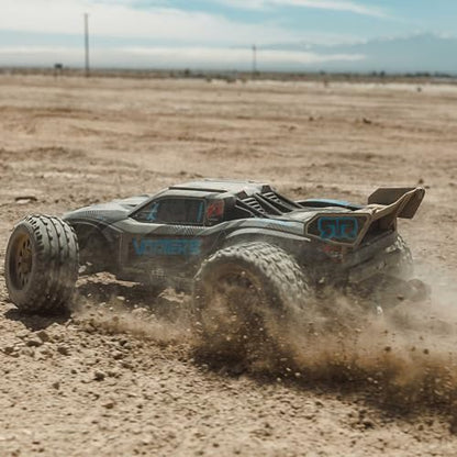 ARRMA RC Truck 1/10 VORTEKS 223S DSC 2WD RTR Brushless Stadium Truck, Blue, (Lipo Battery and Charger Not Included) ARA3505T2 - color: Blue
