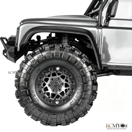 RC 1.3" Soft Rubber Wheel Tires for 1/24 1/18 SCX24 TRX4M RC Crawler Car,Soft Sticky Wheel Tires,Wheels Fetal Skin(4PCS)-B - style: Rubber Wheels-B