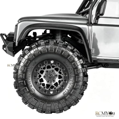 RC 1.3" Soft Rubber Wheel Tires for 1/24 1/18 SCX24 TRX4M RC Crawler Car,Soft Sticky Wheel Tires,Wheels Fetal Skin(4PCS)-B - style: Rubber Wheels-B