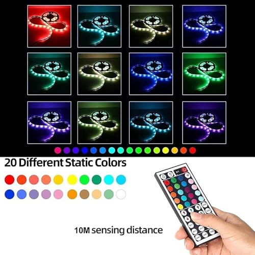 44 Keys IR Remote Controller RGB LED Strip Light Controller Dual Output 4Pin 2 Ports with Wireless Receiver for RGB 5050 3528 LED Strip Lights