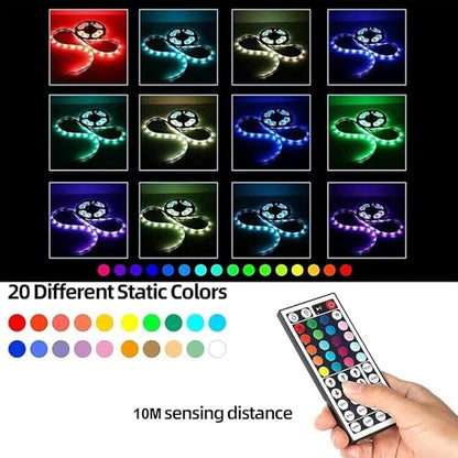 44 Keys IR Remote Controller RGB LED Strip Light Controller Dual Output 4Pin 2 Ports with Wireless Receiver for RGB 5050 3528 LED Strip Lights