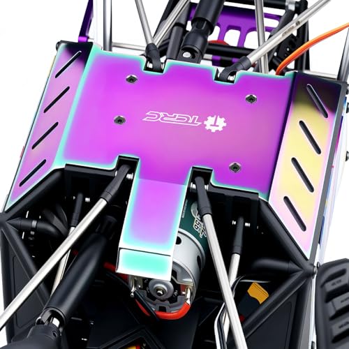 Colorful Stainless Steel Chassis Skid Plate Armor Guard Plate Protection for Axial 1/8 AXP8 Gilamon Trail Buggy Upgrade
