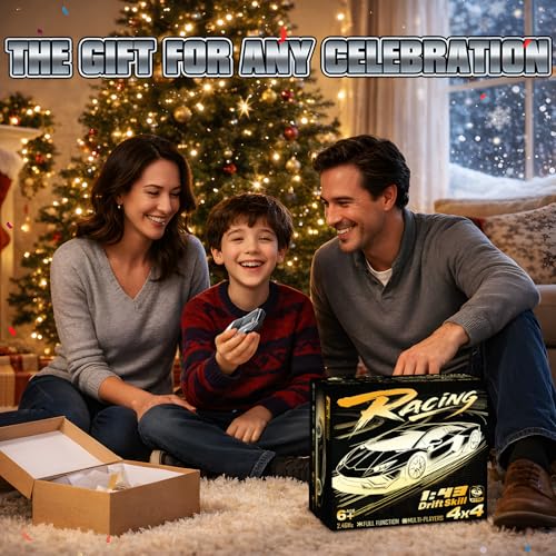 RC Drift Car, 1/43 Mini RC Drift Car with Gyro, 2.4GHz Full Proportional Control, 20KM/H 4WD High Speed Remote Control Alloy, LED Lights & Drift Tires, Toys Gift for Adults, Boys and Girls - color: White and Black