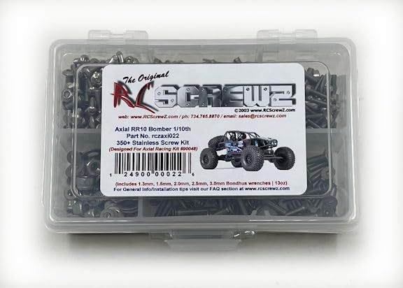 RCZAXI022 - Axial RR10 Bomber 1/10th Stainless Screw Kit