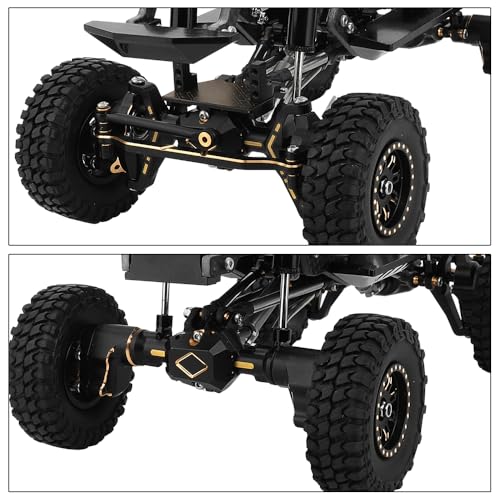 Brass Complete Portal Front Rear Axles for 1/18 RC Crawler Redcat Ascent-18 Heavy Duty Axle Metal Upgrades
