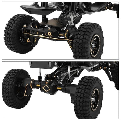 Brass Complete Portal Front Rear Axles for 1/18 RC Crawler Redcat Ascent-18 Heavy Duty Axle Metal Upgrades