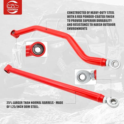 High Clearance Boxed Rear Radius Arm Kit for 2014-2023 Polaris RZR XP 1000/ XP 4 1000, Heavy-Duty, Adjustable Heim Joints Boxed Rear Radius Arms/Rods Replacement for Polaris RZR XP 1000/ XP 4 1000 - size: For Polaris, style: Rear
