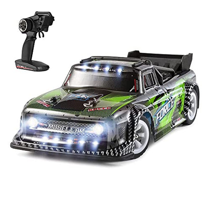 Fast RC Rally Car 1/28 Scale 2.4G 4WD 30KM/H High Speed RC Race Car RC Sport Racing Drift Car 2.4G All-Terrain Shock-Absorbing Rechargeable Truck for Adults Gifts - color: 3 Battery