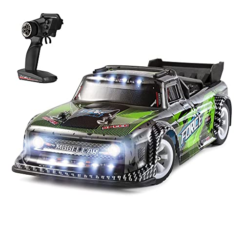 Fast RC Rally Car 1/28 Scale 2.4G 4WD 30KM/H High Speed RC Race Car RC Sport Racing Drift Car 2.4G All-Terrain Shock-Absorbing Rechargeable Truck for Adults Gifts - color: 1 Battery