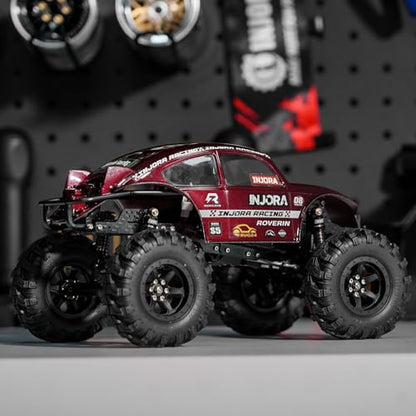 INJORA BUG24 Body for 1/24 Axial SCX24 C10 JLU Bronco Base Camp (Burgundy) - color: Burgundy