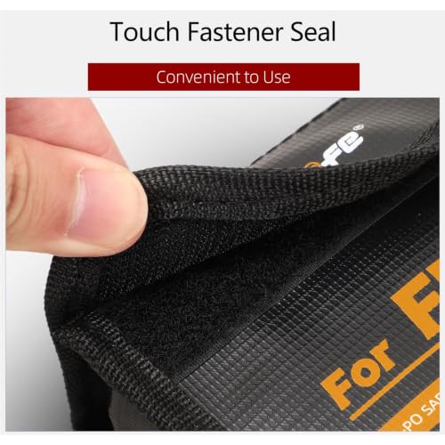 Lipo Battery Bag for DJI Flip Battery - for 1 Batteries | Lipo Storage Case for DJI Flip Batteries, Fireproof Explosion-Proof, Only Case - size: Small (for 1pcs batteries)