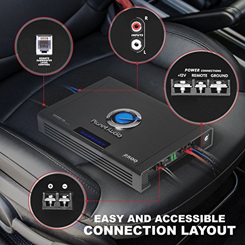 Planet Audio AC2500.1M Monoblock Car Amplifier, 2500 Watts, 2/4 Ohm Stable