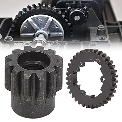 1/5 Scale RC Gear Set, Durable Steel High-Performance Spur Pinion Replacement 35T Spur 15T Pinion for Off-Road Racing Hobbyists and 1/5 Truck Models