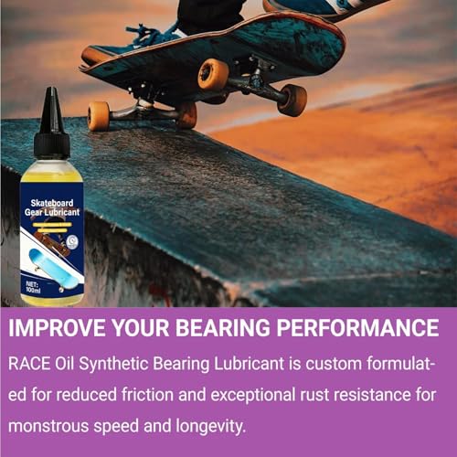 Bearing Oil 100ml Lubricating Portable Smooth Lubricant | Smooth Skateboard Bearing Oil for Roller Skates Scooters Fingerboard Park Yard Garden Women