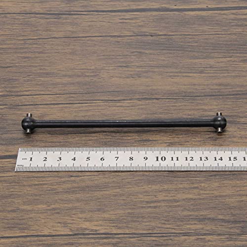 RCAWD Front Center Dogbone Drive Shaft for 1/10 Losi lasernut U4 & Tenacity T & Tenacity TT PRO & Tenacity DB & Tenacity SCT Upgrades, 131mm #45 Steel Parts for #LOS232033 Black - color: Black