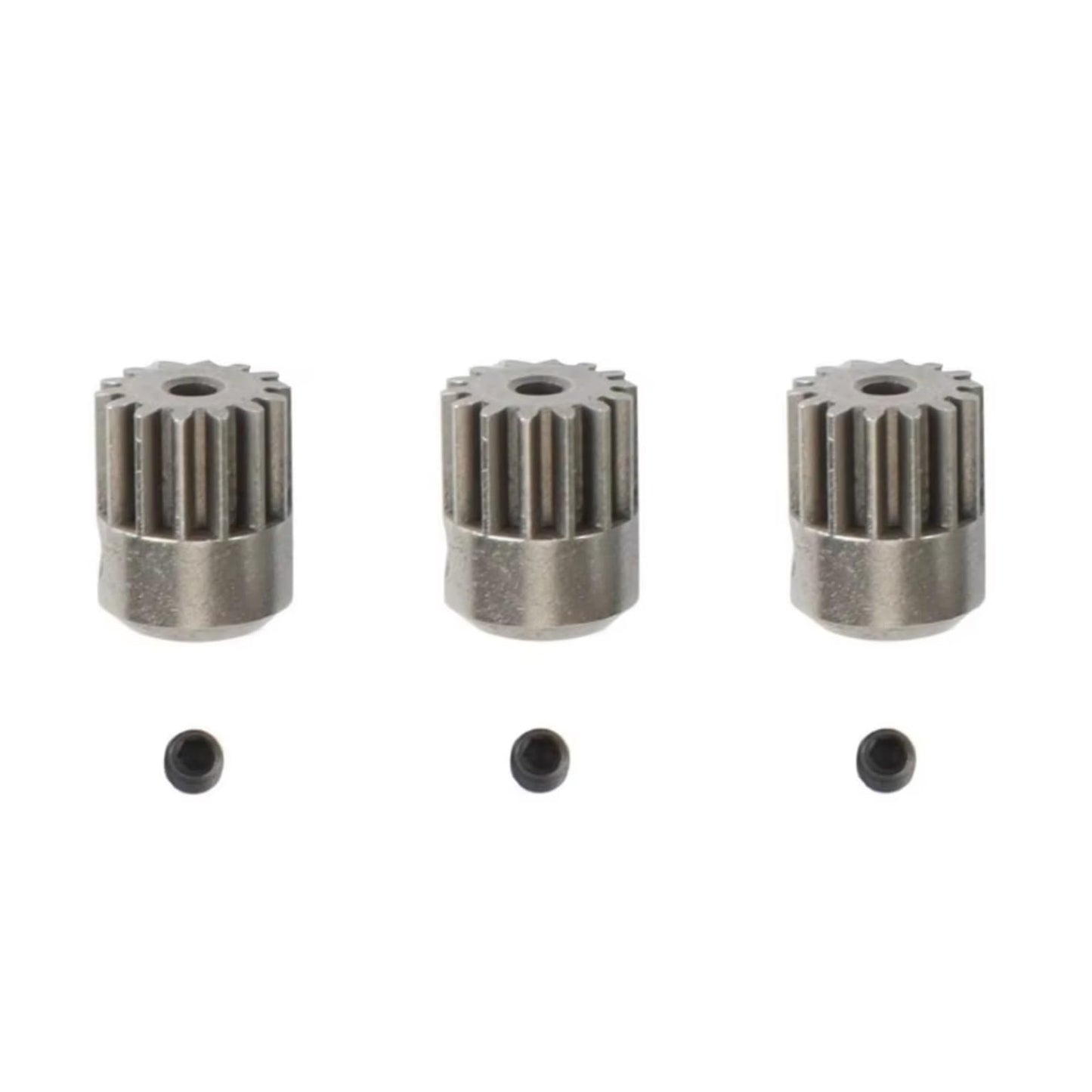 Compatible with HBX 16889 16889A 16890 16890A SG1601 SG1602 RC Car Spare Parts 3Pcs Metal Motor Gear Pinion Gear 14T RC Assortment