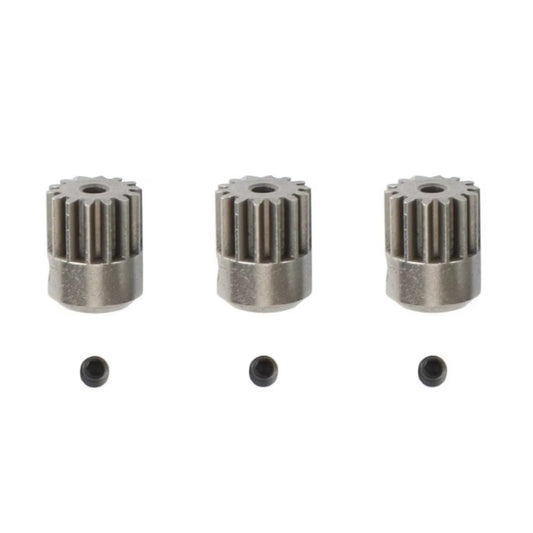 Compatible with HBX 16889 16889A 16890 16890A SG1601 SG1602 RC Car Spare Parts 3Pcs Metal Motor Gear Pinion Gear 14T RC Assortment