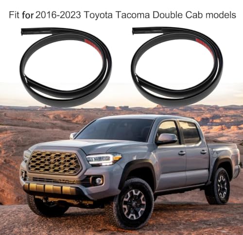 Roof Drip Molding Weatherstrip Compatible with Toyota Tacoma | Fit for Toyota Tacoma Roof Drip Molding Trim Double CAB 2016-2023 Replace 75552-04081 75551-04080 75552-04080 75551-04081 - color: 75551-04081