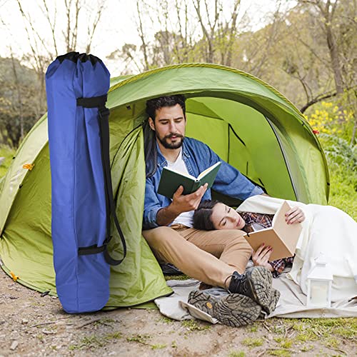 Xxerciz Foldable Camp Chair Replacement Bag Carrying Bag Large Mouth Bag with Shoulder Strap for Outdoor Camping, Heavy Duty Large Storage Folding Chair Bag (Chair is not Included) - color: Maldives Blue