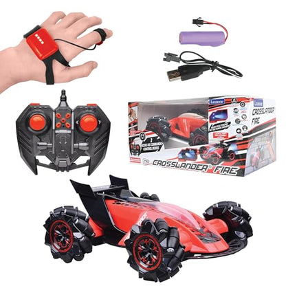 LEXIBOOK, Crosslander Fire RC Car, RC60 | Smoke Jet, Gesture Control, Music, Rechargeable - style: Crosslander Fire