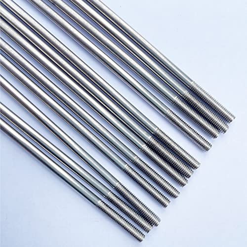 M3 9.84Inch Pushrod Connector 304 Stainless Steel Rod Linkage DIY Parts for RC Model Airplane Helicopter Boat Car 12Pcs - size: M3x9.84"