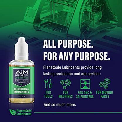3D Printer Grease - 1 oz - Reduces Friction & Protects Rails & Bearings - Ideal 3D Printer Oil & Lube - CNC Machine Lubricant for Smooth Printing Operation - Made in the USA - size: 1 oz CNC 3D Oil