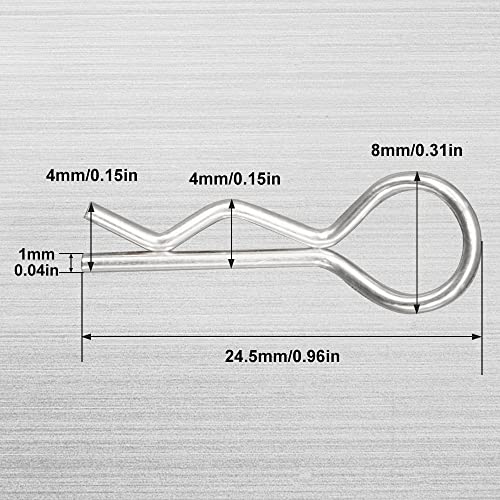 GLOBACT 100Pcs Universal RC Body Clips Pins for All 1/8 1/10 1/12 Scale Redcat HPI Himoto HSP Exceed RC Car Parts Truck Buggy Shell Replacement | RC Body Clips Pins for Traxxas Redcat HPI Himoto HSP Exceed 1/8 1/10 1/12 RC Car Truck Crawler