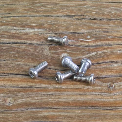105 Pieces M2.5 x 6mm Machine Screws, Thread Pitch 0.45mm, Sutemribor M2.5 Phillips Pan Head Machine Screws, 304 Stainless Steel, Fully Threaded, Silver - size: M2.5 x 6mm, style: Phillips Pan Head