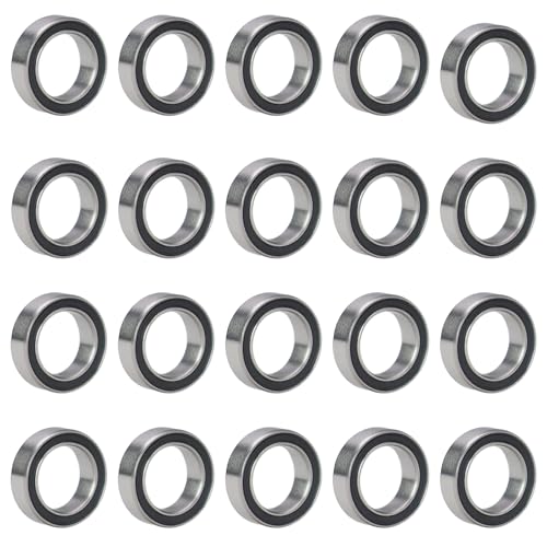20 PCS MR106-RS Deep Groove Double Shielded Ball Bearings - 6x10x3mm Micro Bearings for 3D Printers, Electric Motors, Home Appliances, Garden Machiner (MR106) - size: MR106-RS