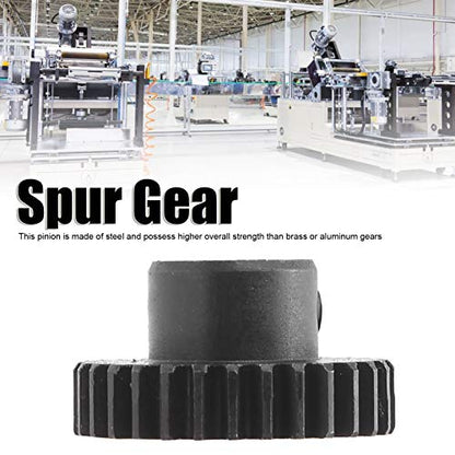 Steel Spur Gear, 0.8 Mod Spur Gear, 30 Tooth Steel Spur Gear Drive, 6mm D Bore, Industrial Hardware Part 4303 1006 0030, with Fine Craftsmanship, for RC Car Truck Gear Drive
