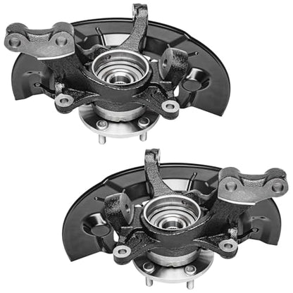 Detroit Axle - Front Knuckles Outer Tie Rods for Toyota Avalon 2013 2014 | 2015 2016 Steering Knuckles and Wheel Bearing Hub Assembly Outer Tie Rods Replacement - size: 4SU50604/Kit