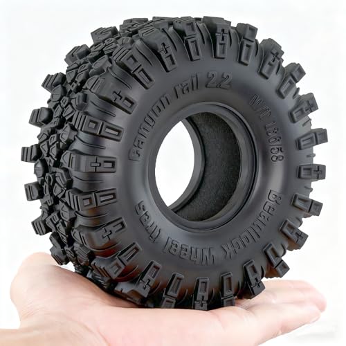 2.2 Crawler Tires Compatible with 2.2 Bealocks Wheels Rims, fit Traxxas TRX4 Sport,SCX10，Redcat Everest 10, Axial RBX10 Ryft 4WD Capra 4WS Rock Crawler