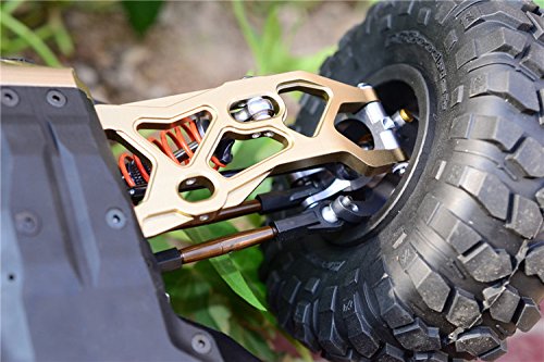 AX80111 Aluminum Front Lower Suspension A-Arms for 1/10 Yeti 90026/90056 RC Buggy Black
