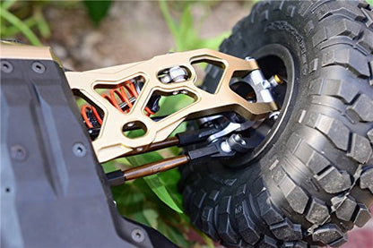 AX80111 Aluminum Front Lower Suspension A-Arms for 1/10 Yeti 90026/90056 RC Buggy Black