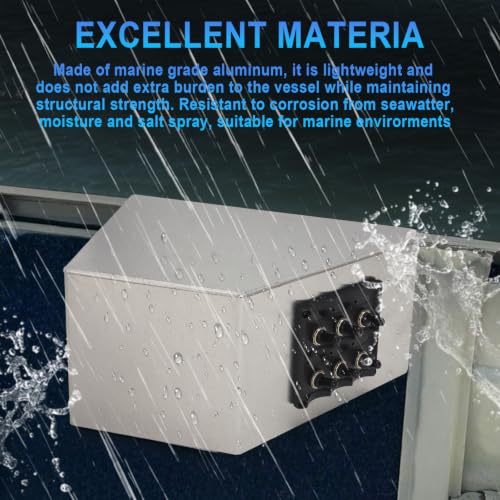 Aluminum Side Console Switch Panel Mount for Boats Bracket for Fish Finders Boat Accessories - color: Bracket+Switch Panel