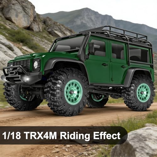 LRFHL 1.3" Crawler Tires Soft Rubber for 1/18 TRX4M 1/24 SCX24 FCX24, 4PCS | 64mm*27mm, RC Tires with Foam Insert, RC Rock Crawling Tires Upgrade - color: Style C