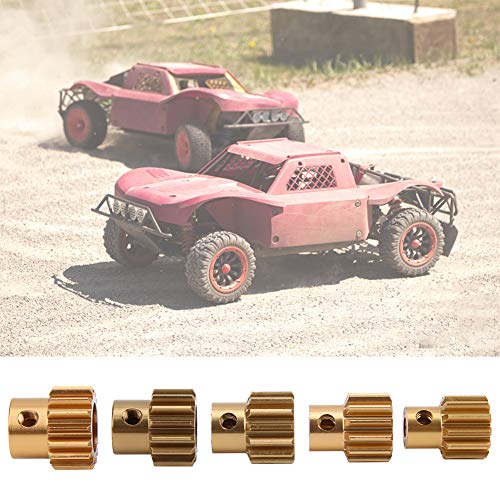32P Pinion Gear Set, 12T/ 13T/ 14T/ 15T/ 16T RC Car Motor Gears Kit Suitable for 3.175mm Shaft 1/10 RC S CS R31 SCX10 AX10 RC Drift Racer Brush Brushless Motor