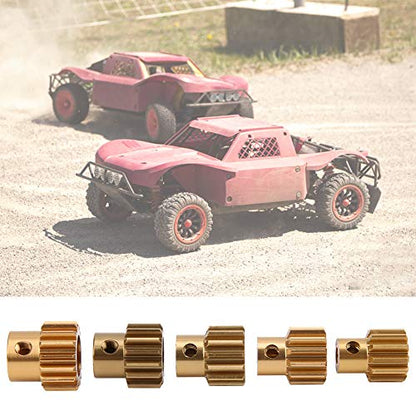 32P Pinion Gear Set, 12T/ 13T/ 14T/ 15T/ 16T RC Car Motor Gears Kit Suitable for 3.175mm Shaft 1/10 RC S CS R31 SCX10 AX10 RC Drift Racer Brush Brushless Motor