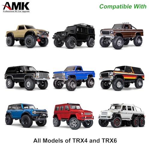 AMK Steel TRX4 Bevel Gear 12T-33T Overdrive 10T-35T Underdrive Differential Gears Ring Pinion Set for 1/10 RC Crawler TRX6 TRX4 Upgrades
