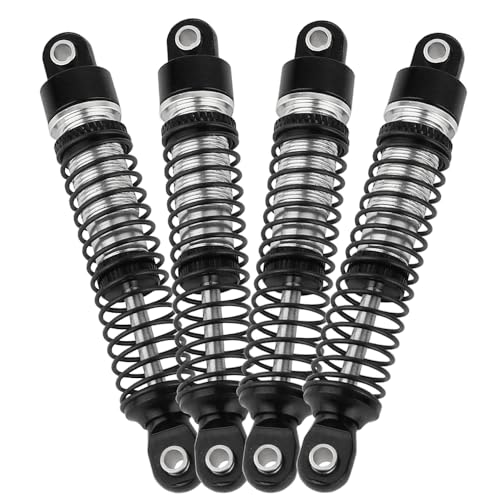 53mm 59mm 66mm 78mm Aluminum Long Threaded Shocks Absorbers Oil Damper for 1/18 RC Crawler TRX4M TRX-4M KUpgrade Parts (59mm-black) - color: 59mm-black