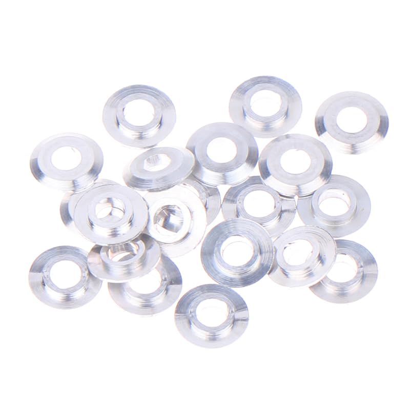 20PCS Mini Metal Washer Gasket Shim Spacers for 520 Ball Bearing Guide Wheel Roller 94768 Spare Parts for Tamiya 4WD RC Car