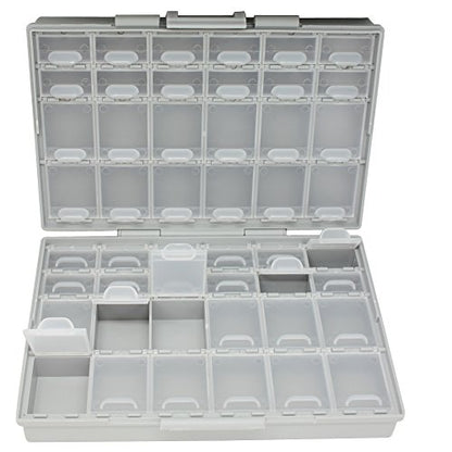 AideTek BOXALL48 48 Lids Empty Enclosure SMD SMT Organizer Size 6 inch 9 Inch Surface Mount - style: BOXALL48