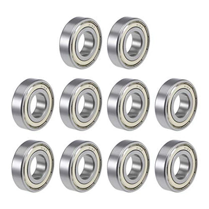 uxcell R12ZZ Deep Groove Ball Bearing 3/4-inchx1-5/8-inchx7/16-inch Shielded Z2 Lever Bearings 10pcs - size: 3/4"x1-5/8"x7/16"