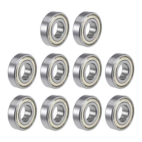 uxcell R12ZZ Deep Groove Ball Bearing 3/4-inchx1-5/8-inchx7/16-inch Shielded Z2 Lever Bearings 10pcs - size: 3/4"x1-5/8"x7/16"